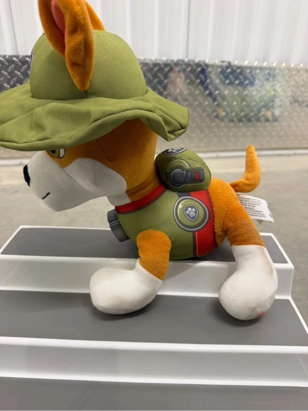 Paw Patrol Rocky Plush Toy - Green, White, Brown, Orange Talks